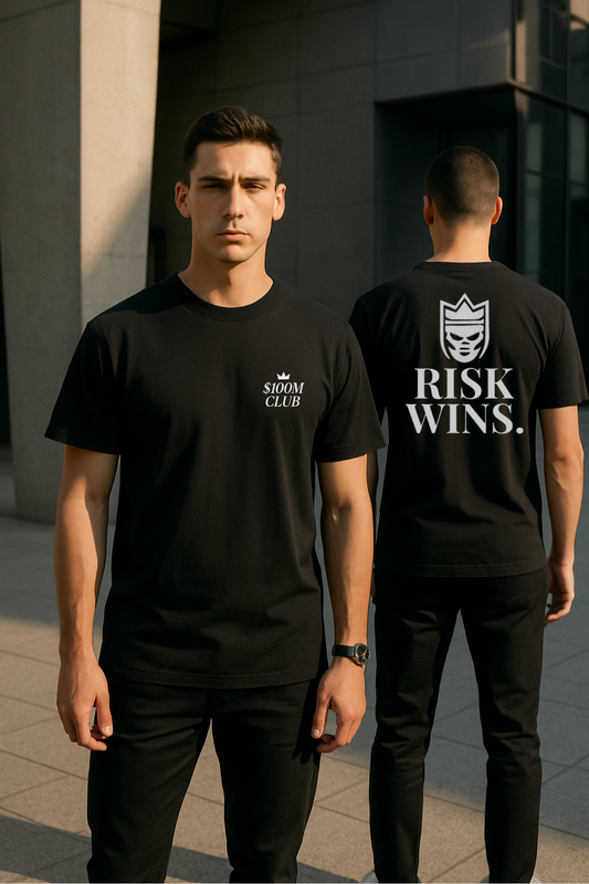 $100M CLUB™ Risk Wins Tee – OG Drop